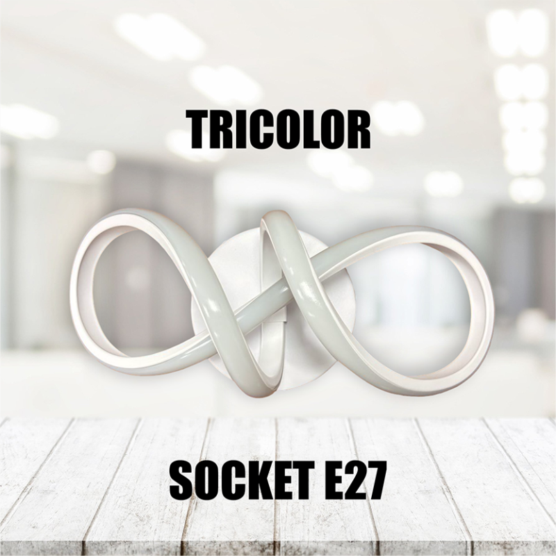 SKU : D654 LAMPARA DE TECHO TRICOLOR B1 BLANCO